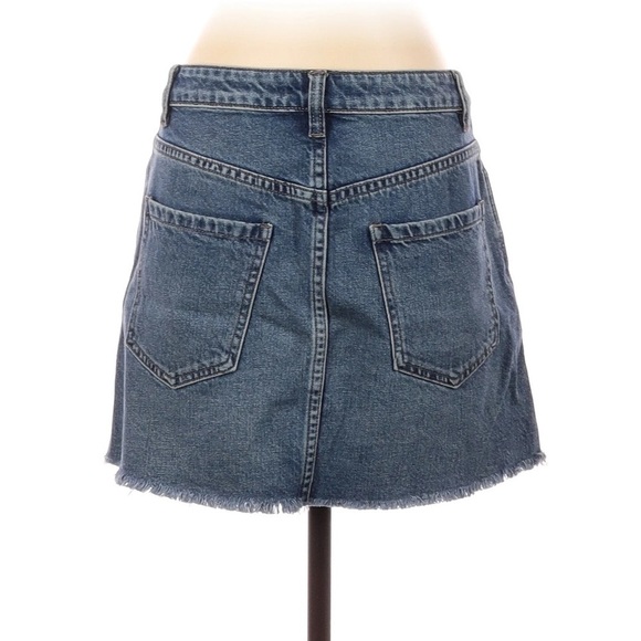 We The Free by Free People Zip It Up Denim Mini Jean Skirt Size 27 (size… - Picture 7 of 8